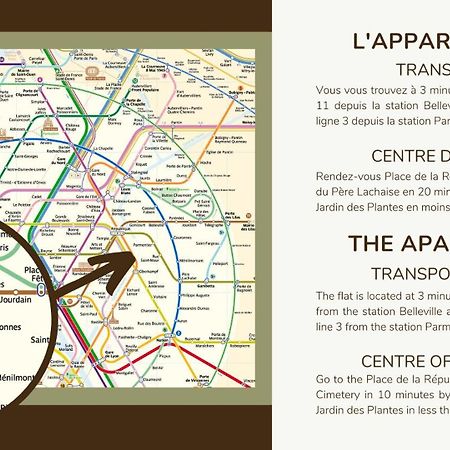 21.Appart 4Pers #Oberkampf#Belleville# ปารีส ภายนอก รูปภาพ